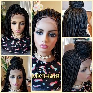 18 inches medium box braids wig